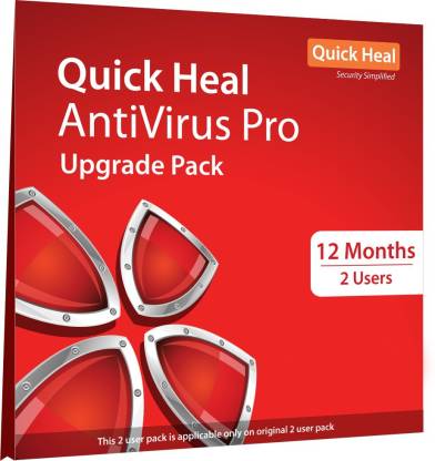 Renewal Pack Quick Heal Antivirus 2 User 1 Years ( Email Delivery in 2 hours ) (Existing Quick Heal Antivirus Two User Subscription Needed )