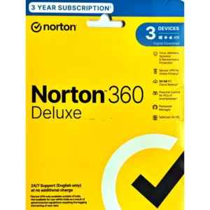 Norton 360 Deluxe – 3 Devices, 3 Years | Digital License | Subscription | Get It Instantly by Email