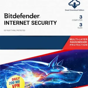 Bitdefender Internet Security – 3 Users, 3 Years | Windows | Latest Version | Subscription | Get It Instantly by Email