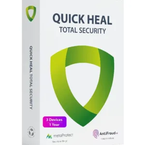 Quick Heal Total Security – 3 Users, 1 Year | Subscription | Get It Instantly by Email